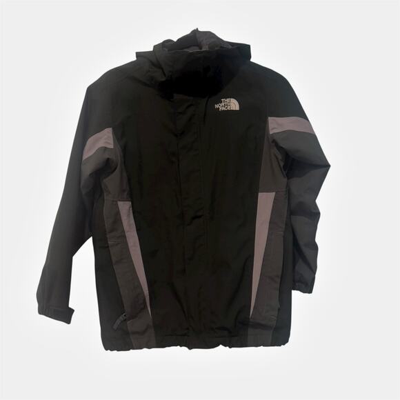 The North Face Boys' HyVent Windbreaker Jacket Long Sleeve Black Size M /10-12 - Picture 2 of 9